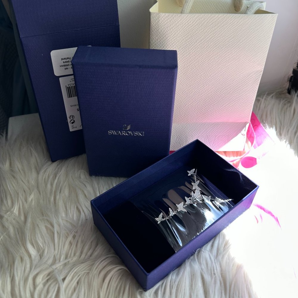 New Swarovski Lilia Y Butterfly Necklace